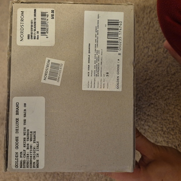 SOLD! Golden Goose Midstar Double Quarter Sneaker Black Leopard Stars Size 38 - Picture 8 of 11